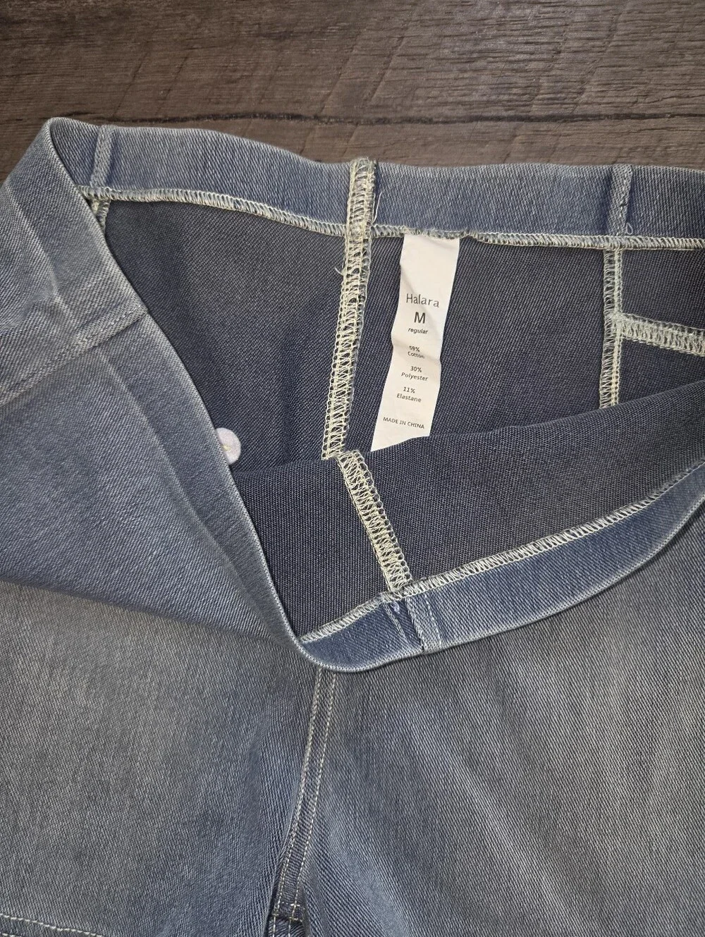 Halara Women's Light Blue Denim Stretch Shorts